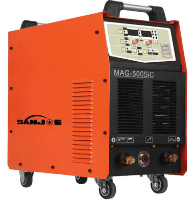 Machine de soudage industrielle MIG 500A avec technologie d'inverseur SiC et capacité de soudage par flux + gaz